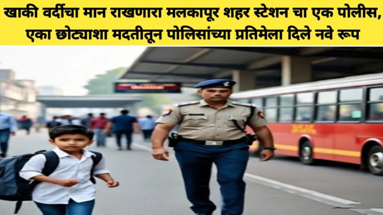 खाकी वर्दीचा मान राखणारा मलकापूर शहर स्टेशन चा एक पोलीस कर्मचारी… एका छोट्याशा मदतीतून पोलिसांच्या प्रतिमेला दिले नवे रूप