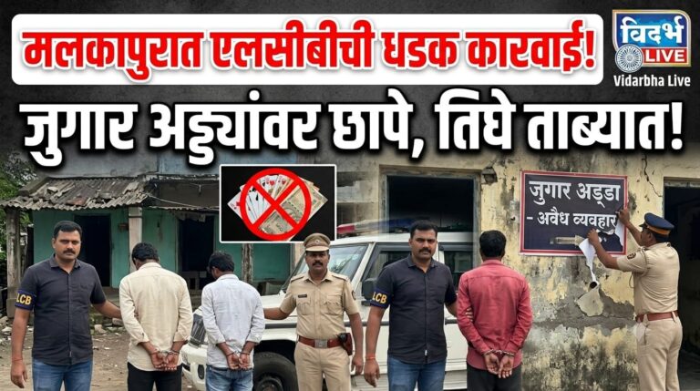 मलकापुरात एलसीबीची धडक कारवाई; जुगार अड्ड्यांवर छापे, तिघे ताब्यात